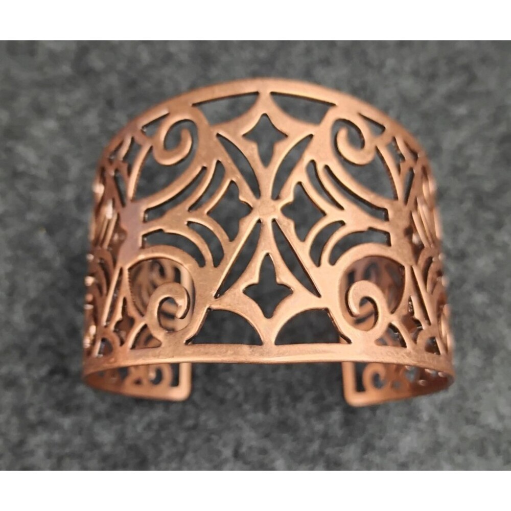 Lia Sophia Copper Filigree Cuff Bracelet Nouveau Cuff